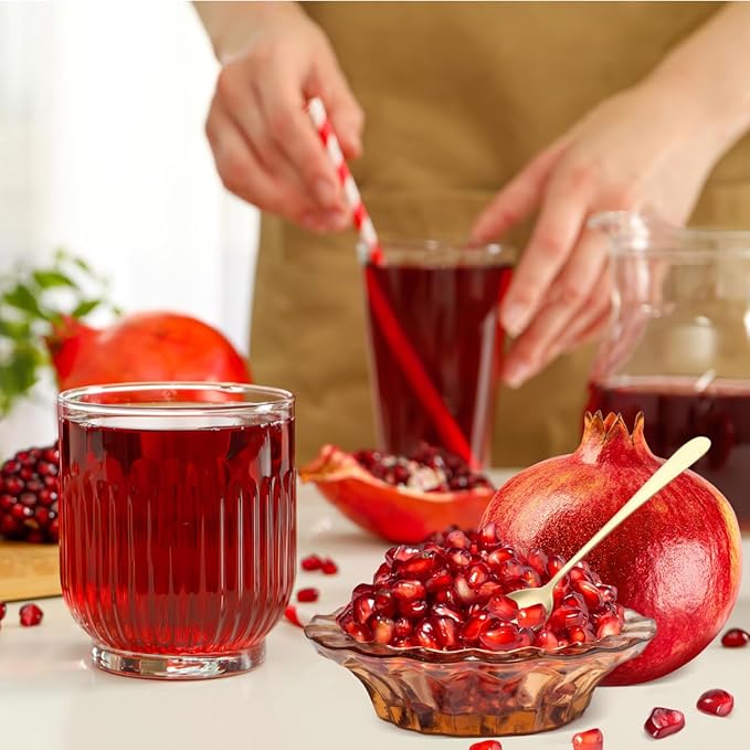 Pomegranate Peeler, Pomegranate Deseeder Tool 304 Stainless Steel Peeler Remover- Includes Cutter, Bowl, and Wooden Hammer for Easy Deseeding and Fun Family Gatherings