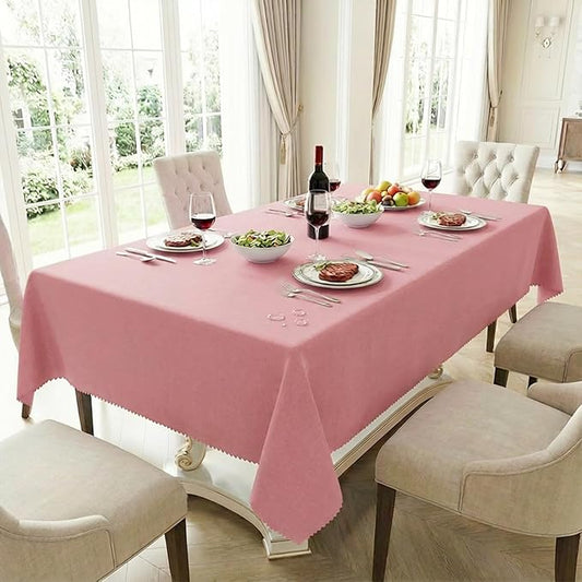 HX&OD Rectangular Tablecloth Cationic Fabric Waterproof Stain Resistant Wrinkle-Resistant for Home/Decoration/Party/Buffet/Wedding/Dining Room/Camping