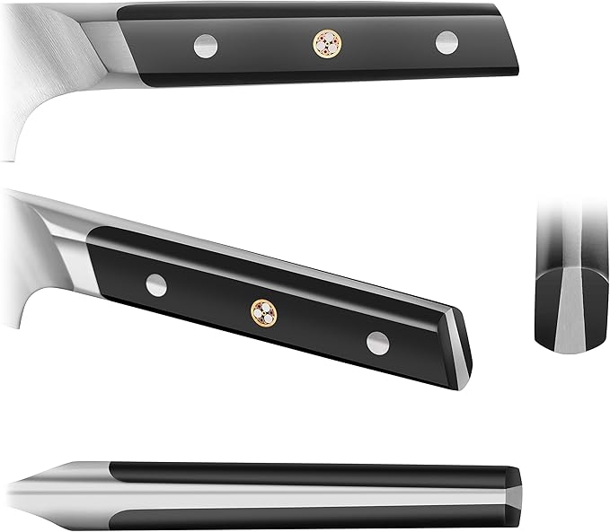 Cangshan TC Series 1021165 Swedish 14C28N Steel Forged 5-Inch Santoku Knife and Wood Sheath Set
