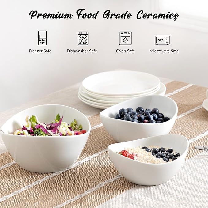 HBlife 3 Tier Serving Stand Oval Serving Bowl with Metal Rack, Ceramic Serving Dishes Chip and Dip Serving Set, Food Display Dessert Appetizer Candy Bowl, Fruit Bowl for Parties, Gold