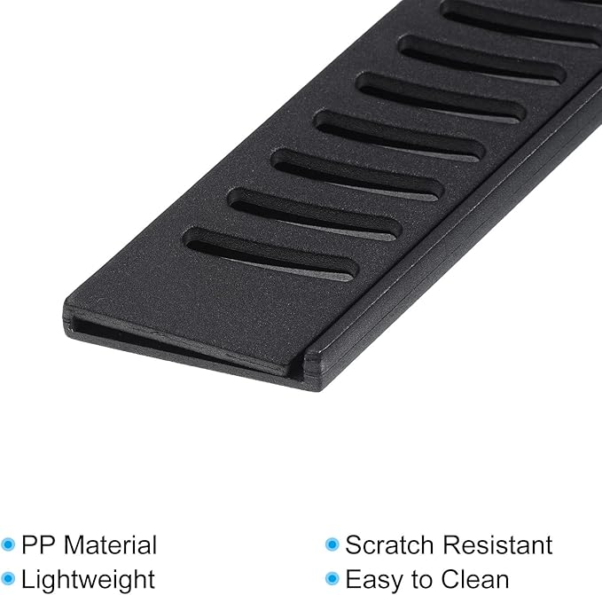 PATIKIL PP Safety Knife Cover Sleeves for 5" Utility Knife, 2 Pack Knives Edge Guard Blade Protector Universal Knife Sheath for Kitchen, Black