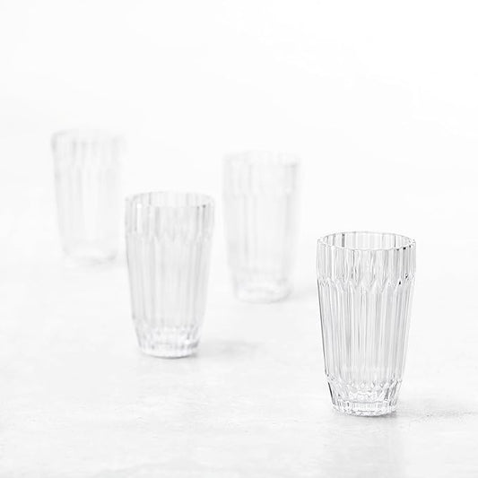Fortessa Archie Glass Drinkware, Iced Beverage Glass (Set of 6), 14.8 Ounce, Clear