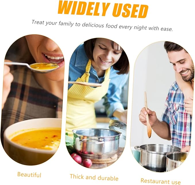 Healifty Stainless Steel Large Hole Colander with Dual Handles Flat Bottom Strainer for Home Kitchen Cooking Handheld Food Strainer for Pasta Vegetables Shrimp and Hot Pot Use