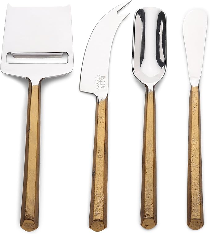 INOX artisans Plateau Cheese Tools 4 Pc. Set