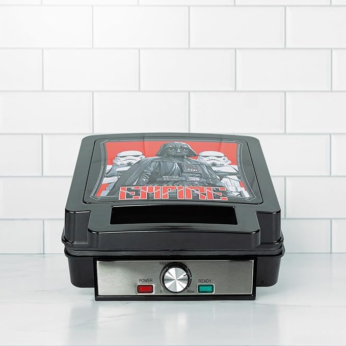 Uncanny Brands Star Wars Darth Vader Storm Trooper Deluxe Waffler - Star Wars Iconic Characters and Symbols on Your Waffles
