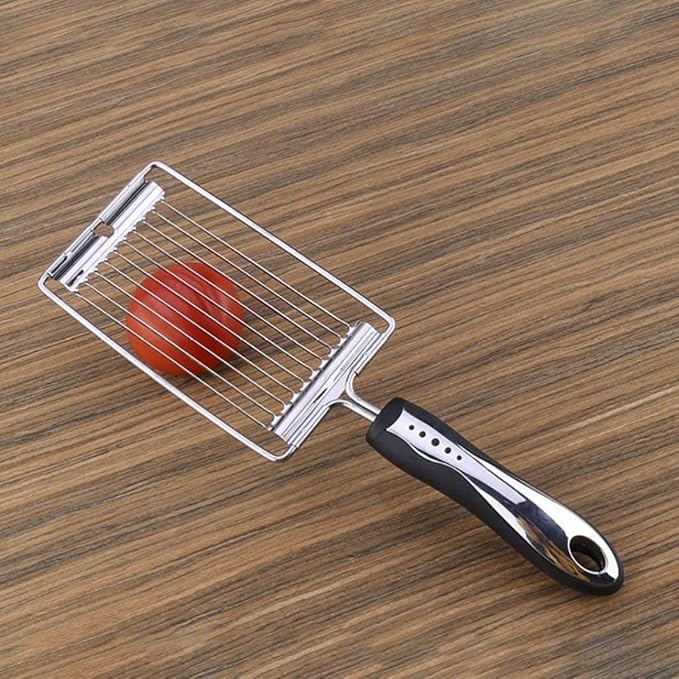 Tomato Slicer,Fruit Slicer Stainless Steel Handheld Boiled Eggs Slicer Tomato Cutter Veggie Chopper Kitchen Gadgets