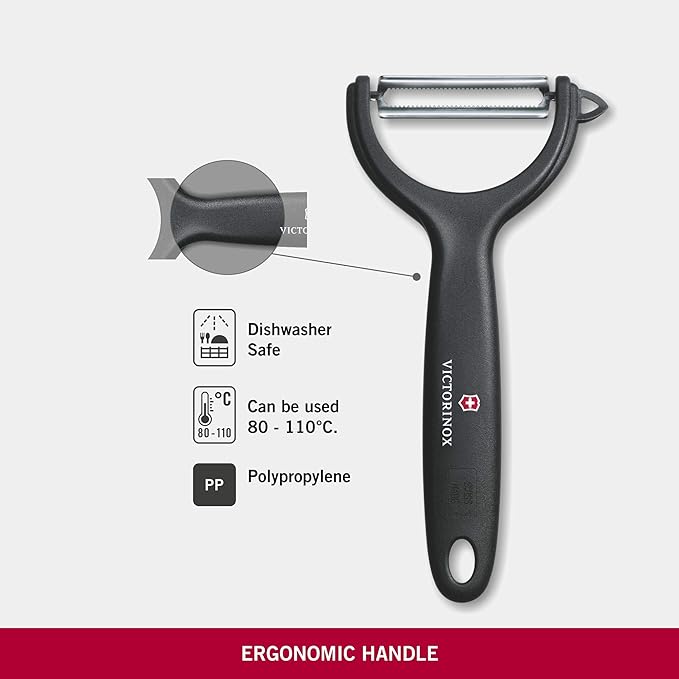Victorinox VIC-7.6079 Specialty Knives & Tools Peelers Universal Micro-Serrated Black