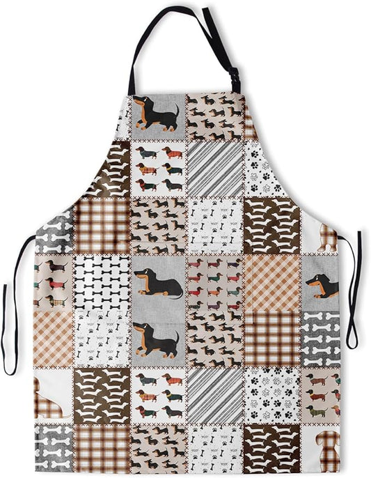 Apron with Pockets Aprons for Women Men Kitchen Chef Apron for Cooking Gardening Server Waitress Painting