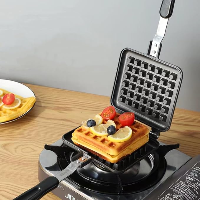 Dicunoy Pan Waffle Maker, Nonstick Belgian Waffle Skillet for Sandwiches