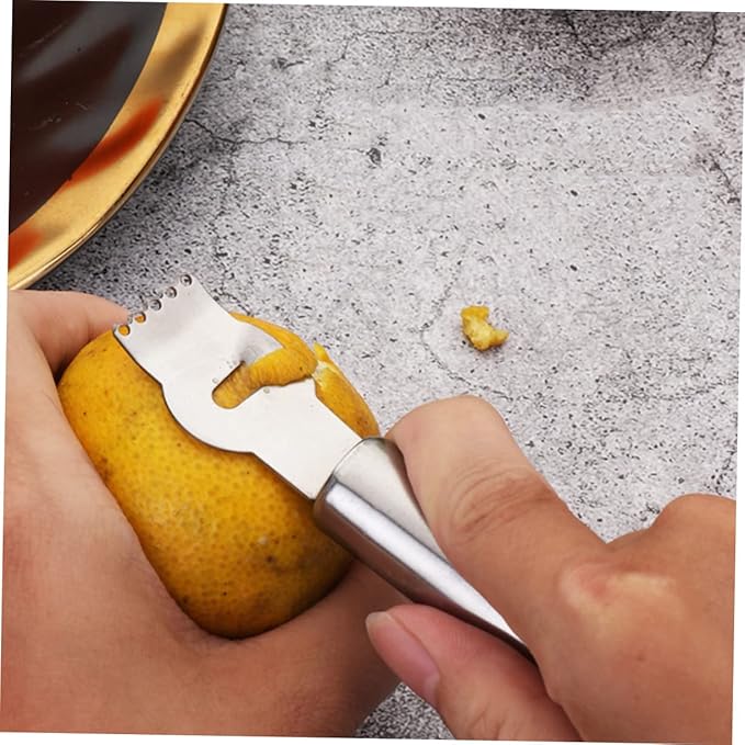 3-Piece Multi-Functional Grater Set Stainless Steel Lemon Zester Pineapple Grater Coconut Manual Kitchen Tool for Fruits and Vegetables for Baking and Cooking