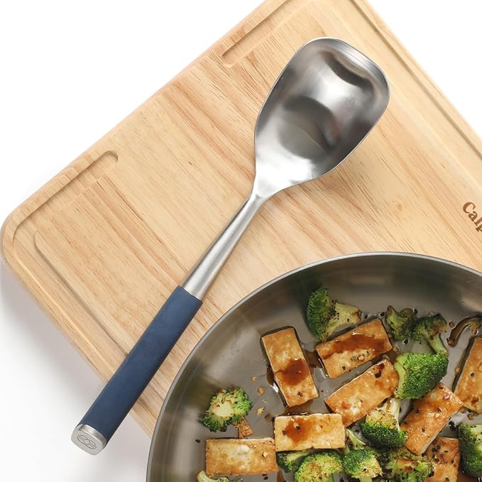 Calphalon Edge Stainless Steel Kitchen Spoon - Navy Blue
