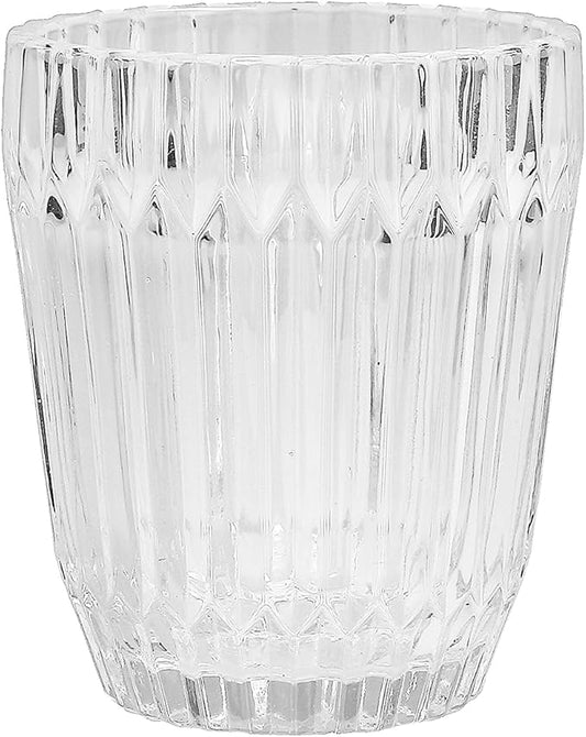 Fortessa Archie Glass Drinkware, Double Old Fashioned (Set of 6), 12.5 Ounce, Clear