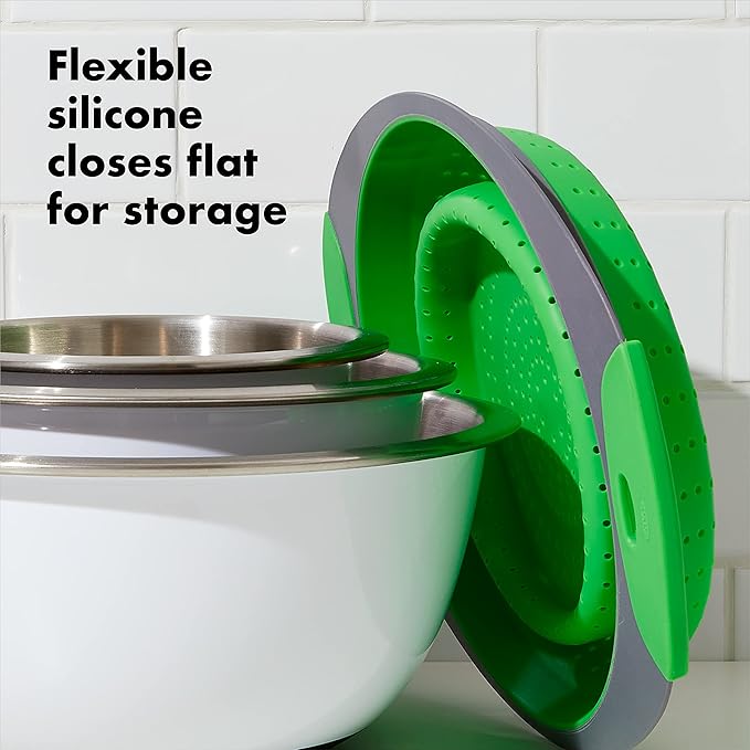 OXO Collapsible Colander, 3.5 quart, Green