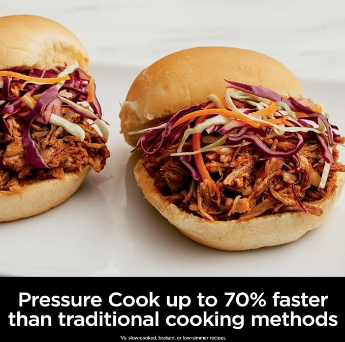 Ninja Foodi 10-in-1 Pressure Cooker & Air Fryer Combo, 6.5 Qt Stainless Steel Multi Cooker – Slow Cook, Steam, Bake, Roast, Dehydrate, Sear – Perfect for Holiday Meals & Family Gifts
