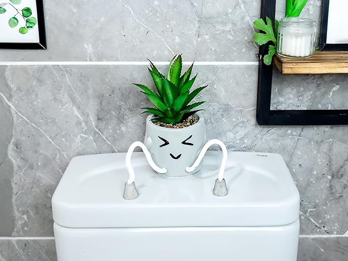 OLEEK small fake plants office decor - fake succulents plants artificial for desk decor - fake plant office decorations for work - office decor for women - office plants cubicle accessories room décor