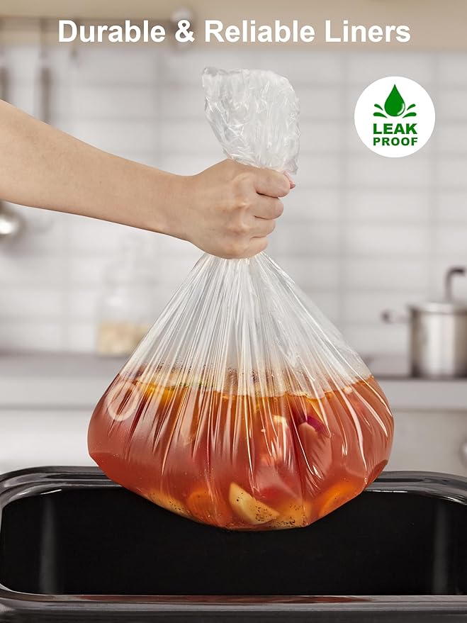 SMARTAKE Electric Roaster Liners, 4 Count Disposable Roaster Liners, Fits 16, 18, 22 Quart Roasters, Roaster Pan Oven Liners Plastic Cooking Bags for Instant Cleanup, 18 x 34 Inch