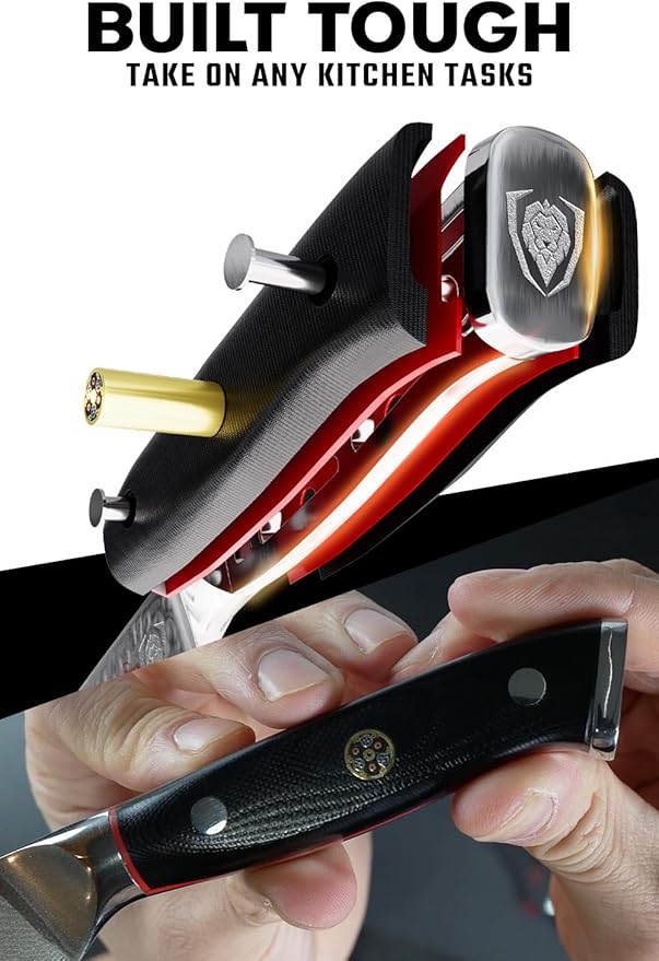 Dalstrong 4-Piece Cheese Knife Set - Shogun Series - Mini Cleaver, Serrated, Round-Tip, Forked Cheese Knife - AUS-10V Japanese Steel - G10 Handle - w/Sheath
