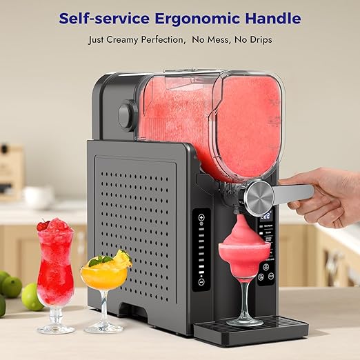 Soft Serve Ice-Cream Maker – 70oz Slushie Machine, No Ice Needed, Self-Cleaning with One-Touch Reservation & 6 Preset Programs for Sorbet, Frozen Margaritas, Milkshakes, Frappés and More
