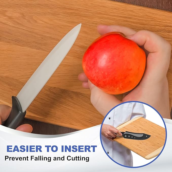 PATIKIL Plastic Safety Knife Cover Sleeves for 7.5" Boning Knife 7.7 x 2 Inch (LxW), 5 Pack Knife Blade Guard Protector Universal Kitchen Knife Sheath for Kitchen Bar, Black