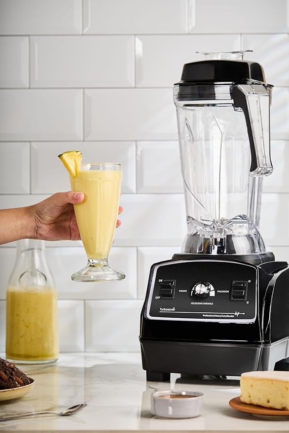 Turbosaver TB79 Professional Blender 1800W – 3.5HP, 35,000 RPM, Commercial Grade, Ice Crushing, 3.6L Tritan Jar