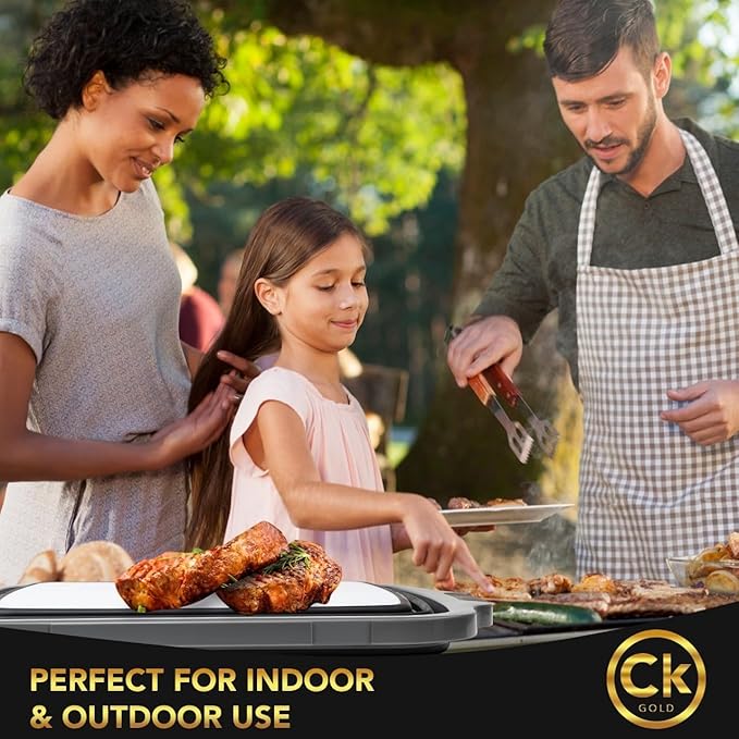New XL Collapsible BBQ Prep Tub wtih LOCKING Lid, Cutting Board & Drain Hole | BPA-Free, Food-Grade, Recyclable, Space-Saving Caddy for Grilling, Camping, Kitchen & Outdoor Cooking (Black, 30 Liters)