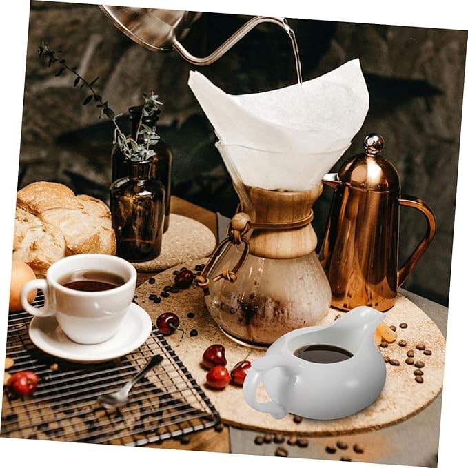 Sauce Dispenser Ceramic Gravy Boat Sauce Cup for Home Restaurant Catering Service