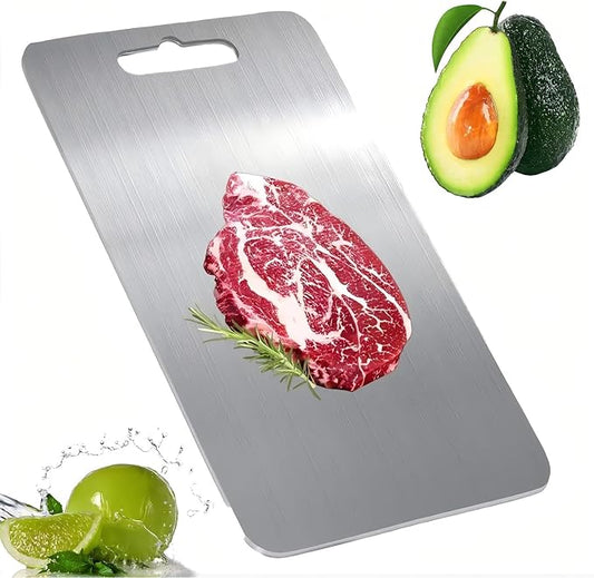 Titanium Cutting Board For Kitchen - 100% Pure Titanium Cutting Boardsand suitable for home kitchen cooking,Durable. ((18inx12in))