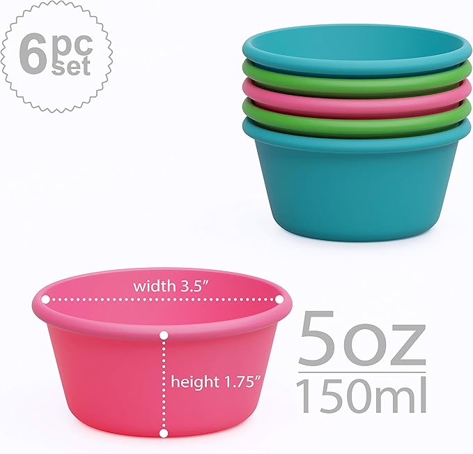 Bakerpan Silicone Jumbo Muffin Cups For Baking, Smooth Large Air Fryer Muffin Cups, 3 1/2 Inch Muffin Baking Cups, Jumbo Cupcake Liners - Set of 6