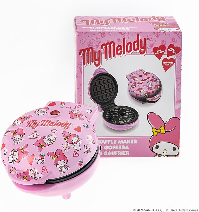 Uncanny Brands Hello Kitty My Melody Mini Waffle Maker - Cook With Your Favorite Bunny Character
