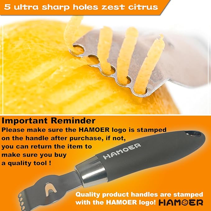 Bundle of 2-in-1 lemon zester and citrus peel channel knife