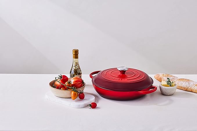 Le Creuset Enameled Cast Iron Signature Braiser, 5 qt., Shallot