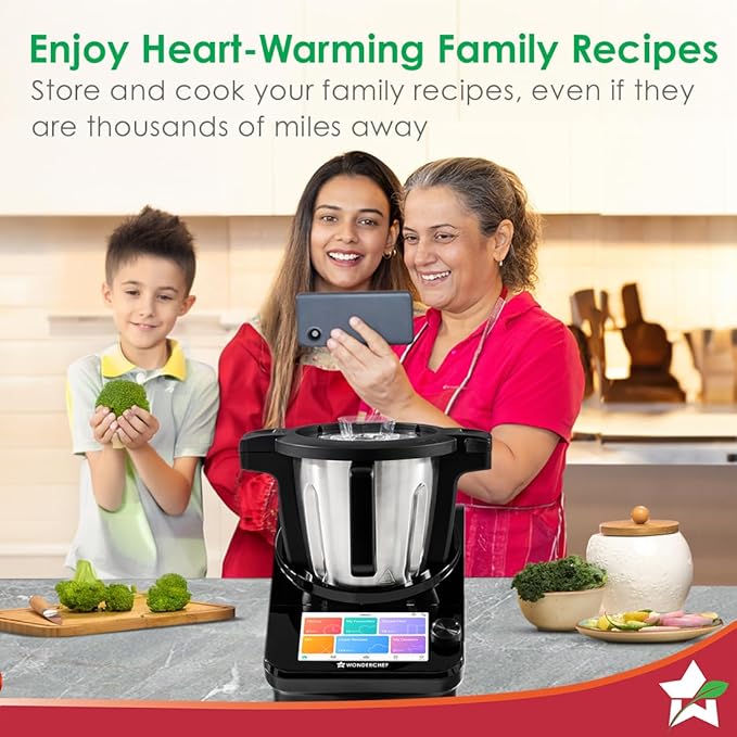 Wonderchef Chef Magic | All-in-One Kitchen Robot for Indian & International Cuisine | Automatic Chopping, Sautéing, Stirring, Kneading... | Mobile App | Recipes by Chef Sanjeev Kapoor | 2 Yr Warranty