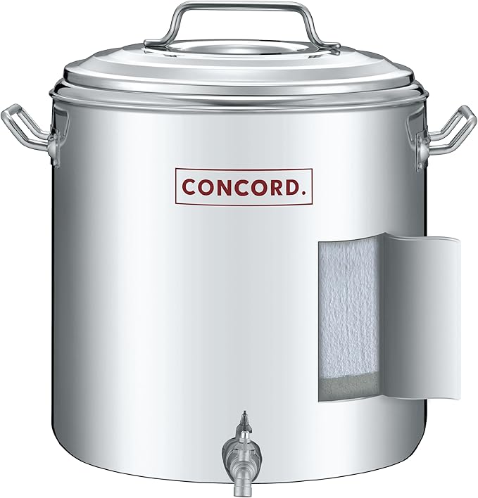 Concord Stainless Steel S Series Insulated Double Wall Stock Pot. Outdoor Kettle, great for temperature retention (40 Quart)