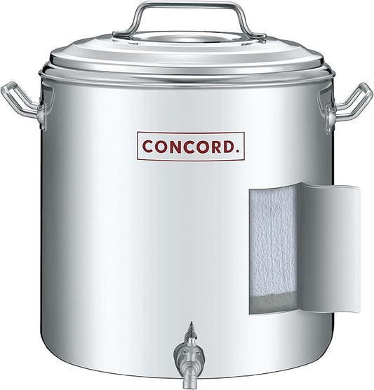 Concord Stainless Steel S Series Insulated Double Wall Stock Pot. Outdoor Kettle, great for temperature retention (40 Quart)