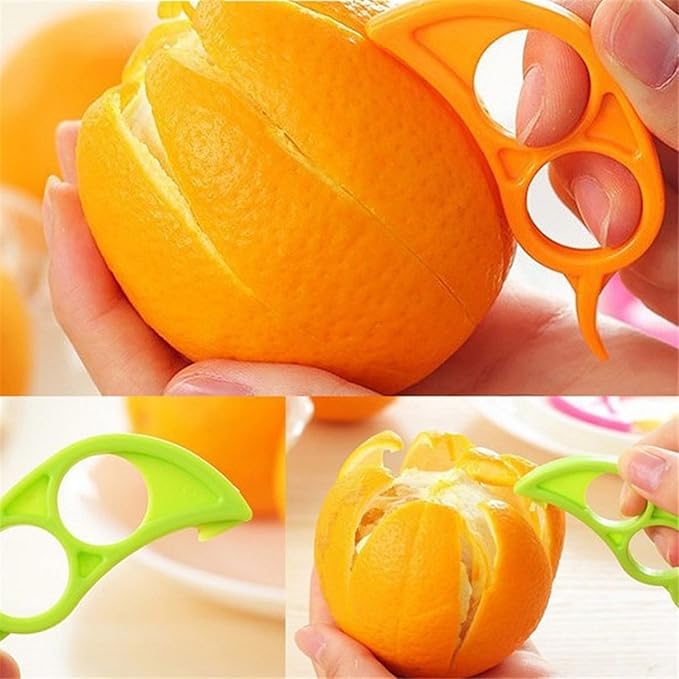 Orange Citrus Peelers, Cosmer Set of 15 Plastic Easy Slicer Cutter Peeler Remover Opener Kitchen Accessories Knife Cooking Tool Kitchen Gadgets (Set A)