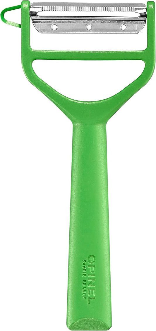 Opinel Les Essentials+ No. 315 Peeler, Corrosion Resistant + Dishwasher Safe, Made in France (Green)
