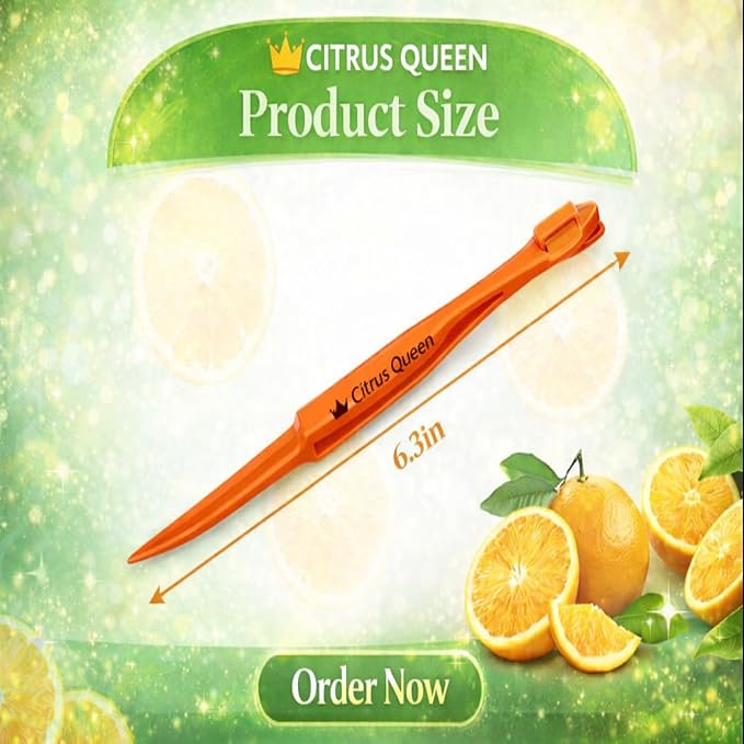 Orange Peeler Tool Set - 9 Pack Citrus Peeler for Easy Fruit Peeling