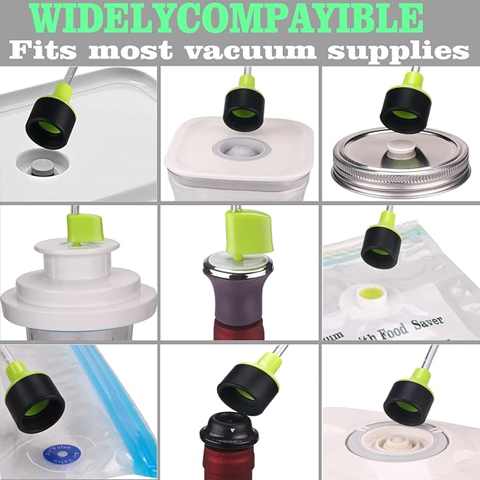 Accessory Hose Compatible with FoodSaver Vacuum Sealer，Suitable for all sealing zipper bags, wine plugs, jar seals, vacuum sealing agents (accessory hose compatible with foodsaver)