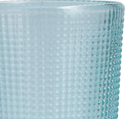 Fortessa Malcolm Iced Beverage Cocktail Glass 6 Pack, 15-Ounce, Pool Blue