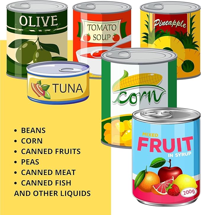 Pack of 2 Multipurpose Food Grade Colanders – Universal Can Colander with Handle for Large and Small Cans Vegetable Fruit Tuna Fish Strainer Small Strainer Set Stainless Steel