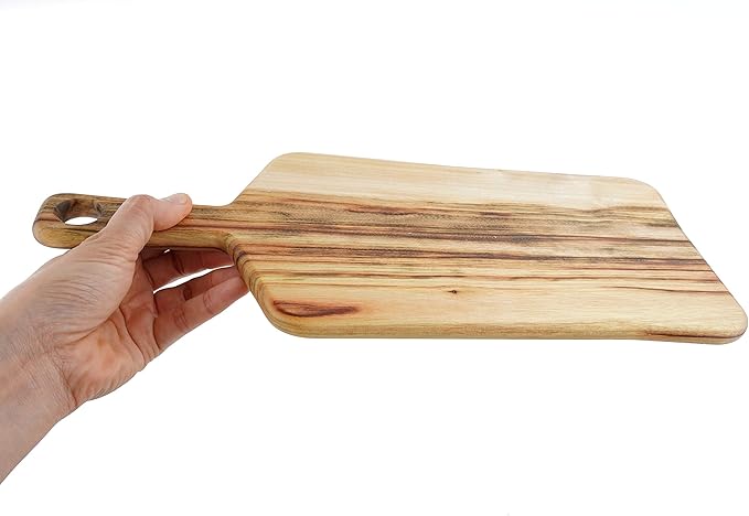 BOUMBI Fragrant Camphor Laurel Wood Reversible Cutting Board ((15.7x6.3x0.55 inches) paddle)