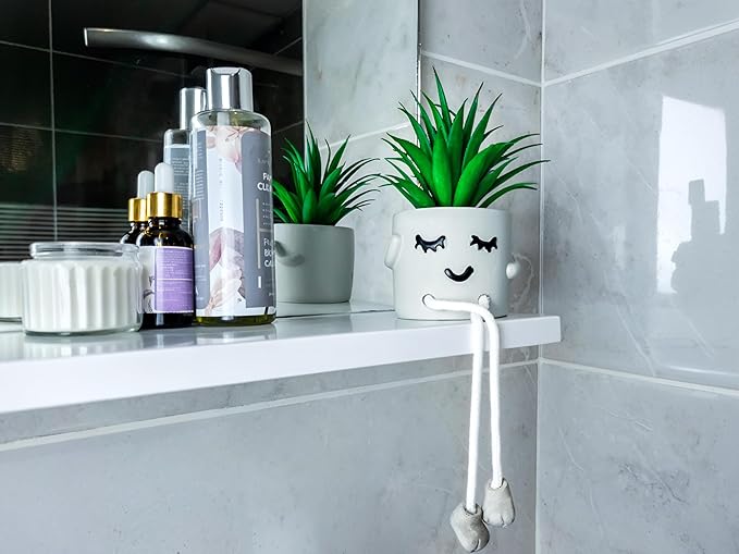 OLEEK small fake plants office decor - fake succulents plants artificial for desk decor - fake plant office decorations for work - office decor for women - office plants cubicle accessories room décor