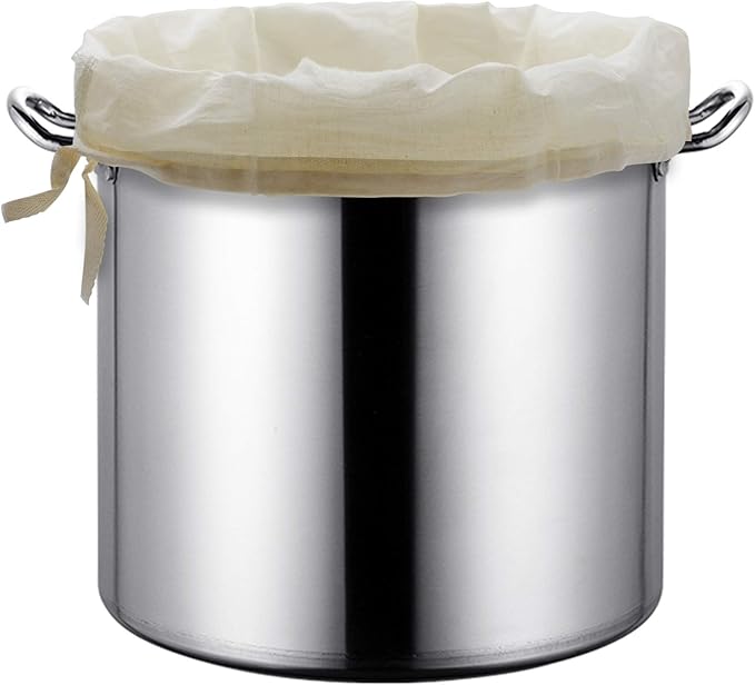 CONIE 16"x 20" Large Straining Bag Fits for 40 to 50 Qt Brew Pot Kettles for Home Brewing Beer Wine Nut Milk