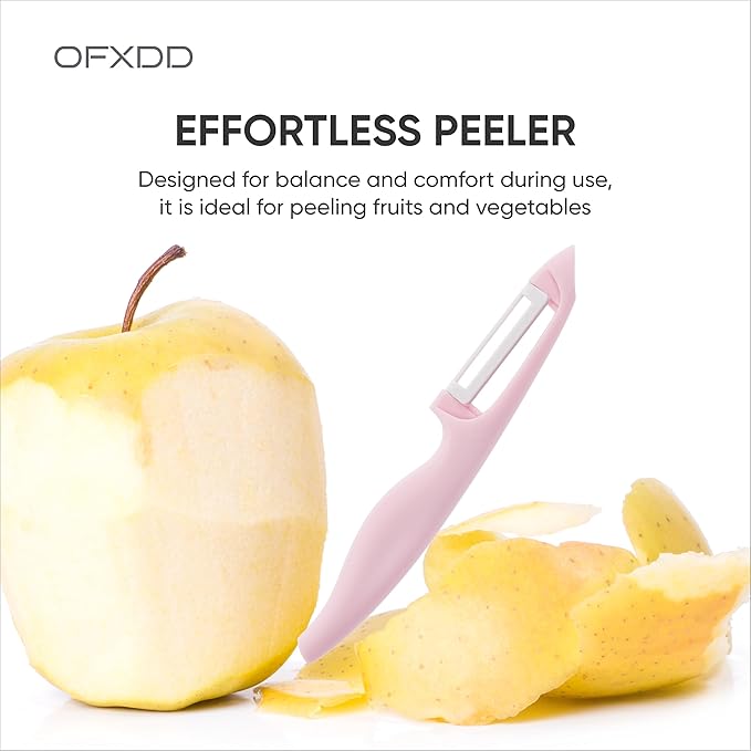 Plastic Handle Ceramic Blade Peeler Kitchen Utensil for Food Cooking - Potato Skin Peeler with Ceramic Blade - Swivel Apple Knife Peelers