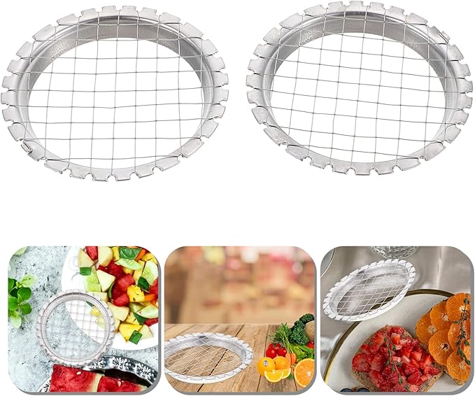 4pcs Stainless Steel Egg Chopper Hard Boiled Wire Egg Slicer Fruit Salads Cutter Potato Cutter Tomato Cutter Fruit Cube Cutters