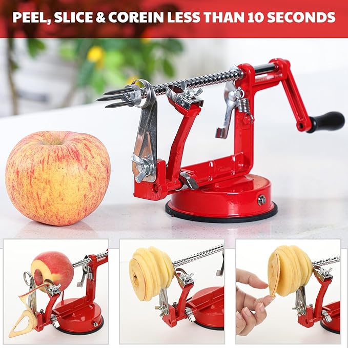 8 Pcs Apple Peeler Accessories - Universal Replacement Blades for Coring and Slicing - Cutter Peeling Blades, Fork, and Parts for Restaurant Kitchen