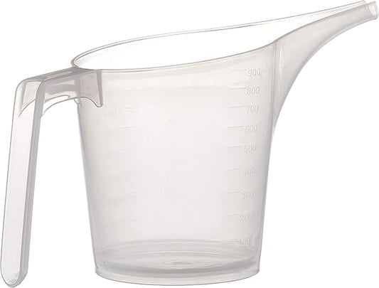 Fox Run Easy Pour Measuring Cup with Funnel Spout, 3.5, Clear Plastic