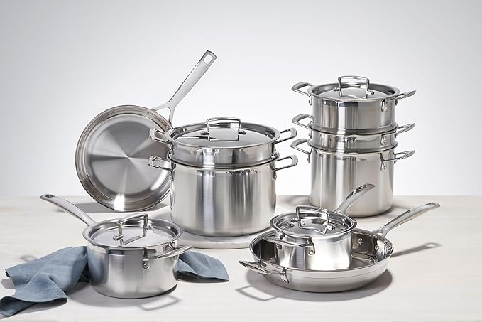 Le Creuset Stainless Steel Classic 3-Ply Chef's Pan, 3.5qt