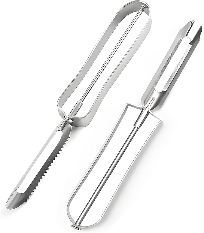 Potato Peelers for Kitchen, 2 Pcs, Just Like Mom's old steel Peeler
