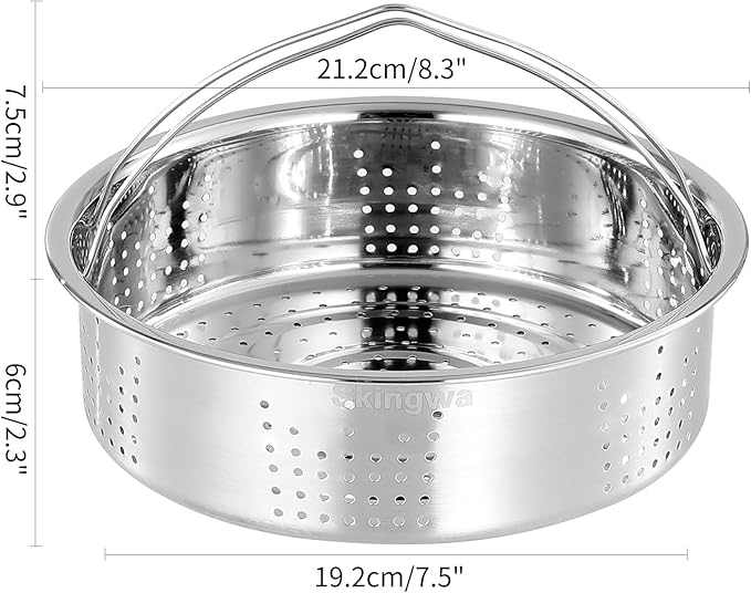 Steamer Basket,Steamer Basket Insert for 6,8 Pots (Small hole)